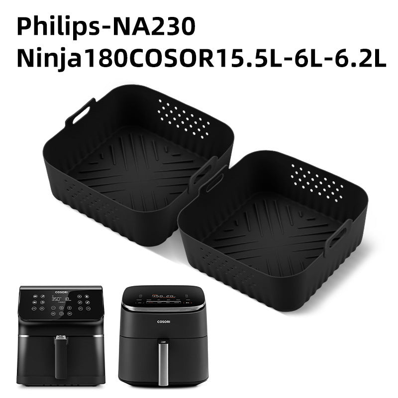 Air fryer silicone baking tray