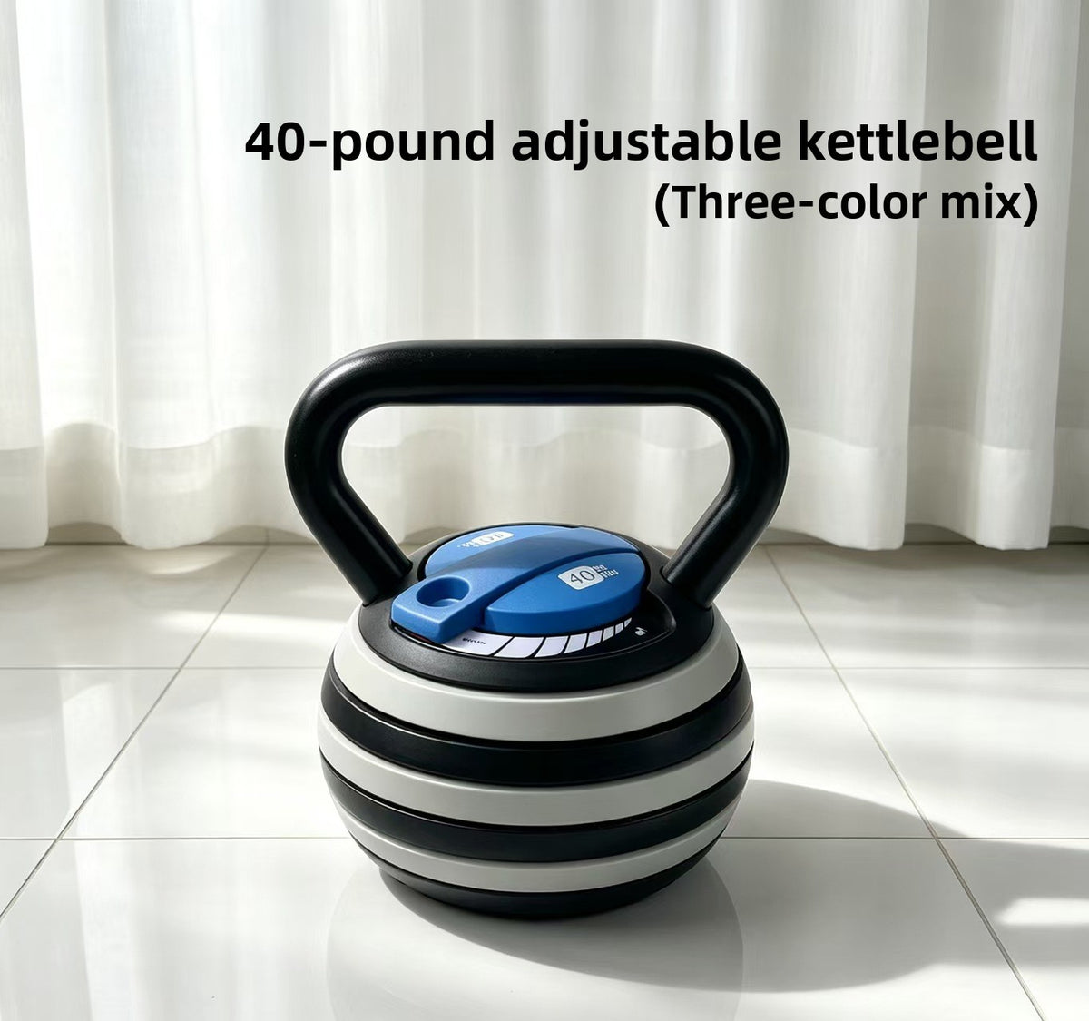 Solid hand-held kettlebell