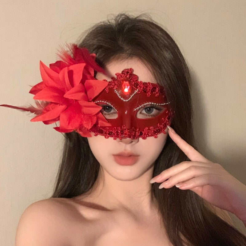 Halloween Second Dimension Half Face Mask