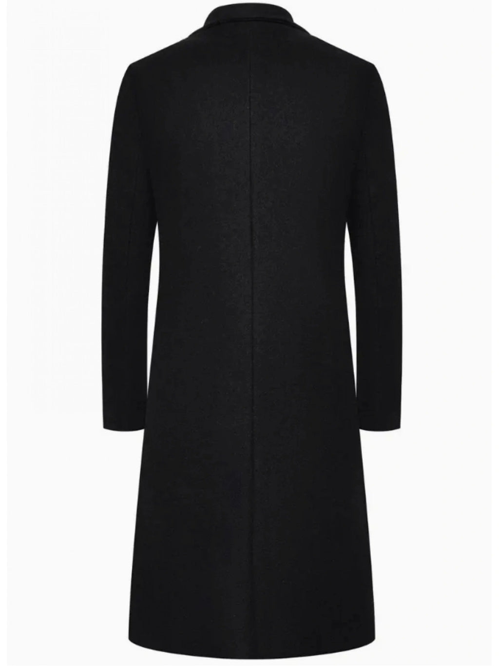 Mens Long Slim Fit British Style Trench Coat Solid Color Lapel Single Breasted teemdrop