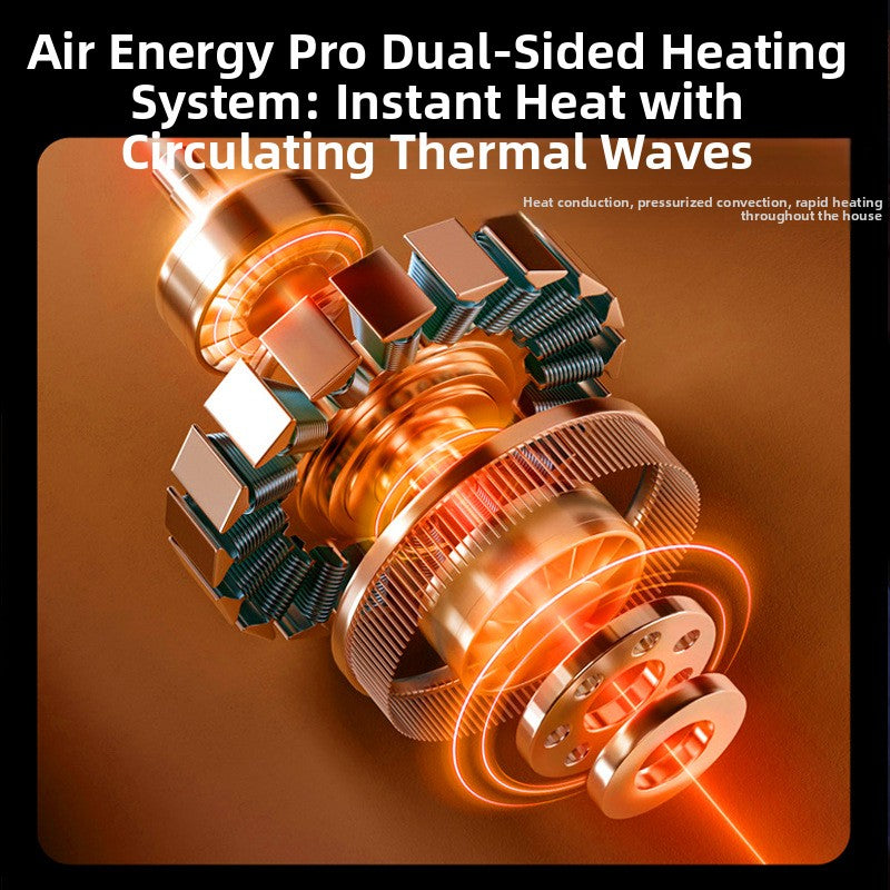 3D Simulated Flame Electric Heater Fan