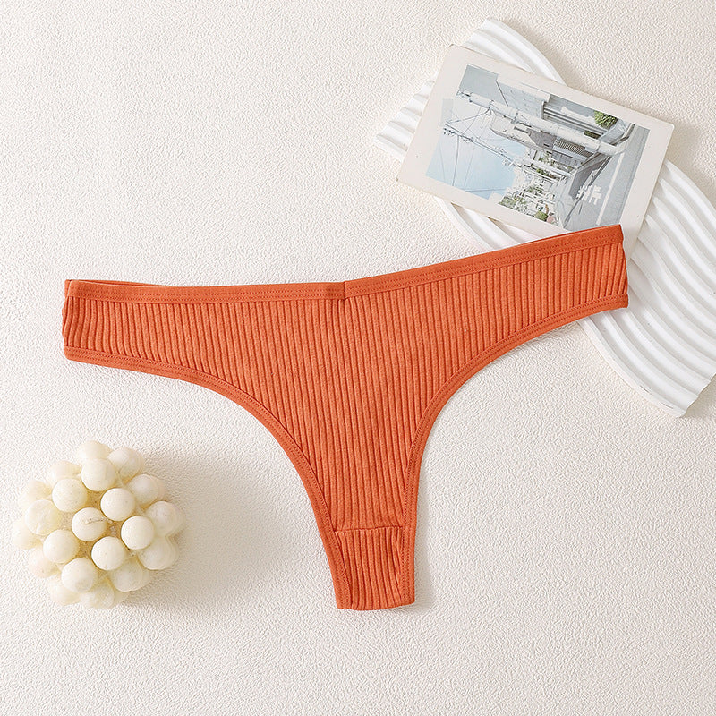 Womens Cotton Low-Waist T-String Underwear