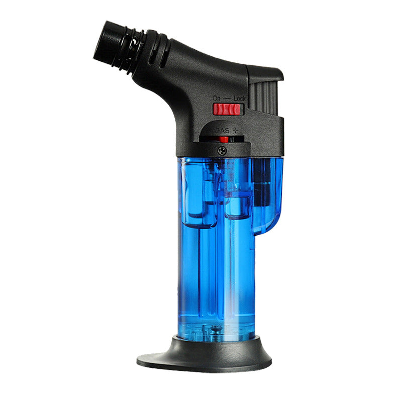 Windproof Torch Lighter Adjustable Flame Refillable Gas Igniter for Outdoor Camping Welding Cigar