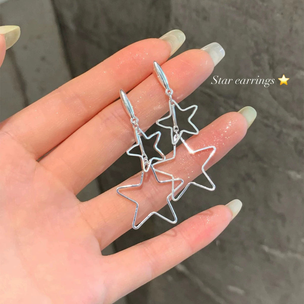 Korean Style Geometric Alloy Earrings