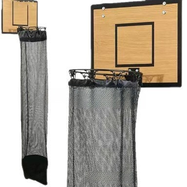 Wall-Mounted Wooden Basketball Hoop