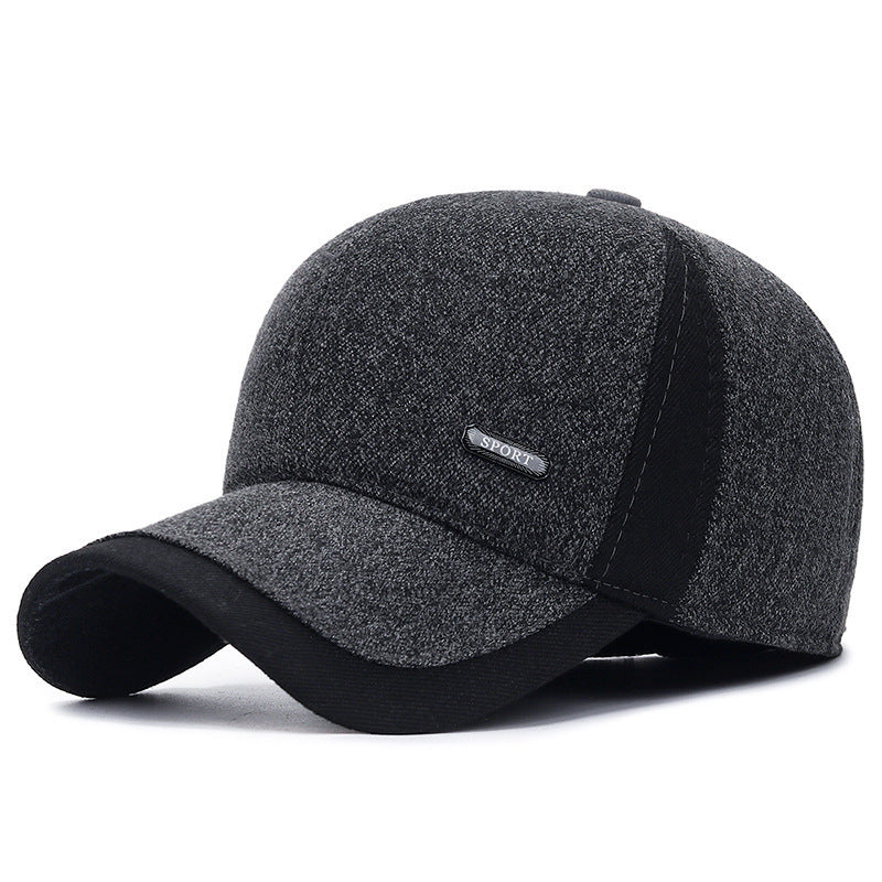 Men's winter and autumn ear-protection beanie hats teemdrop