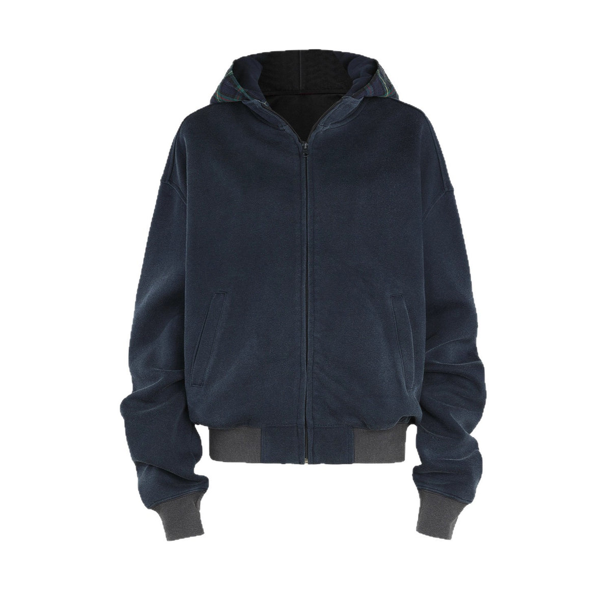 Fake two-piece hooded sweatshirt teemdrop