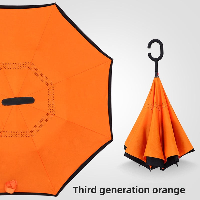 Reverse double-layer umbrella
