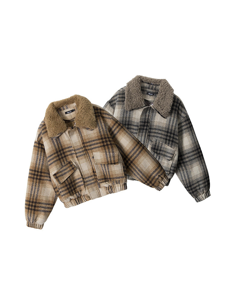 Cotton-padded short jacket teemdrop