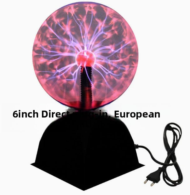 Touch-sensitive plasma ball lightning lamp