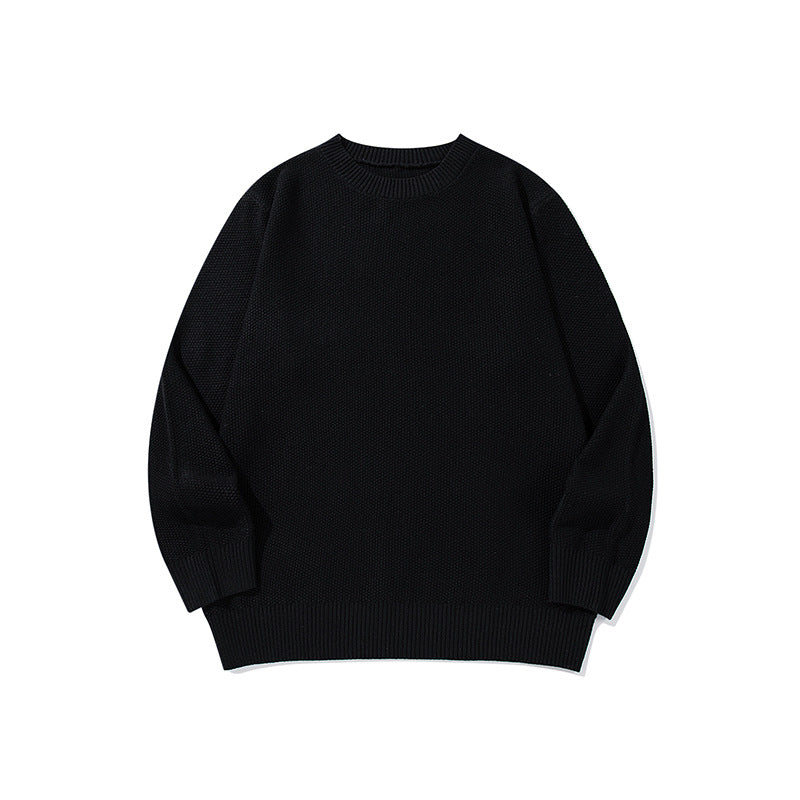 Men's Wool Blend Crew Neck Sweater teemdrop