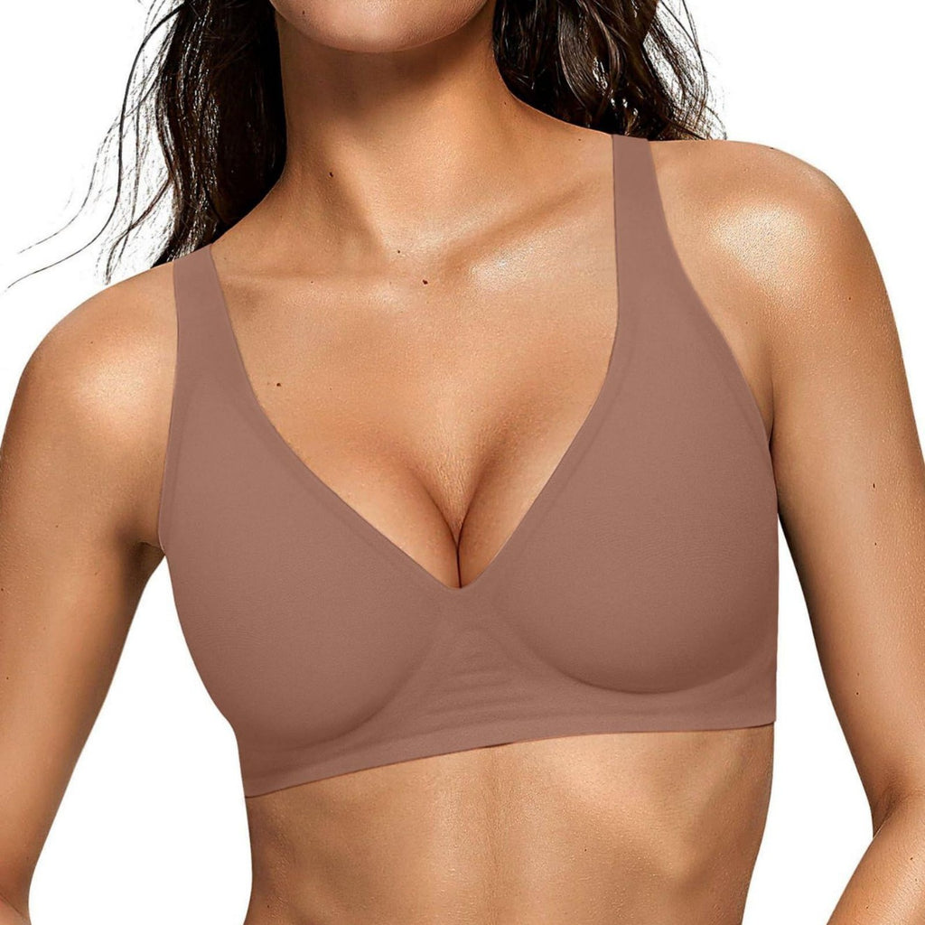 Plus Size Seamless Push Up Bra Soft Support Full Cup Breathable Lingerie teemdrop