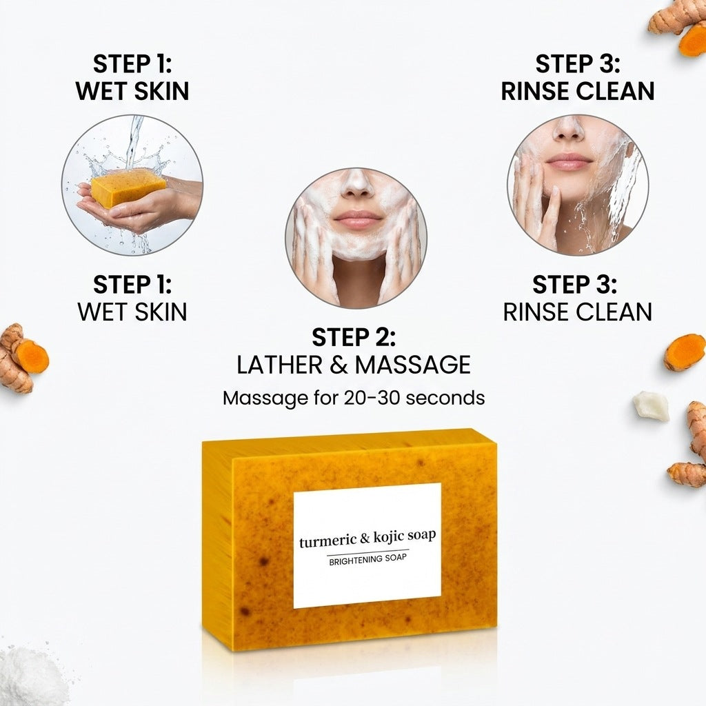 Turmeric Lemon Cold Process Handmade Soap teemdrop