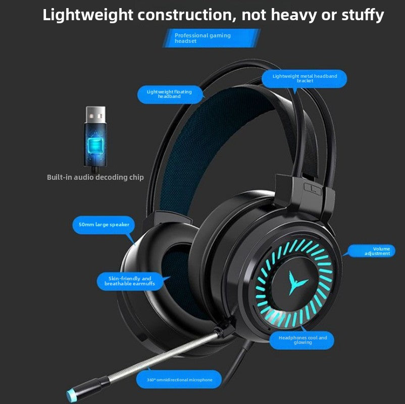 Game Headset E-sports Computer Laptop Headset teemdrop