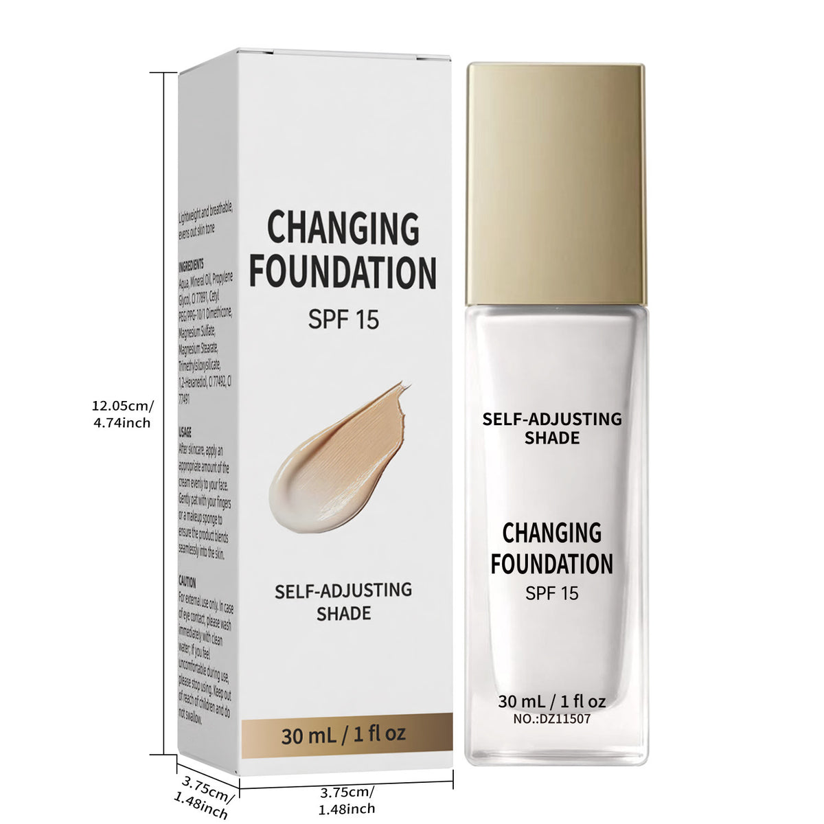 Color Changing Long Lasting Hydrating Liquid Foundation Natural Finish Makeup Base teemdrop