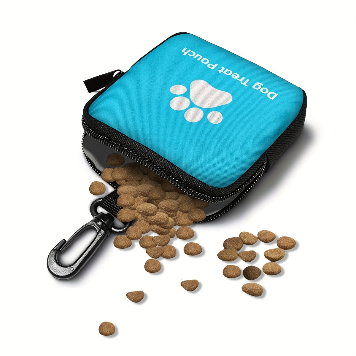 Dog Paw Print Coin Purse Waterproof Zipper Storage Bag