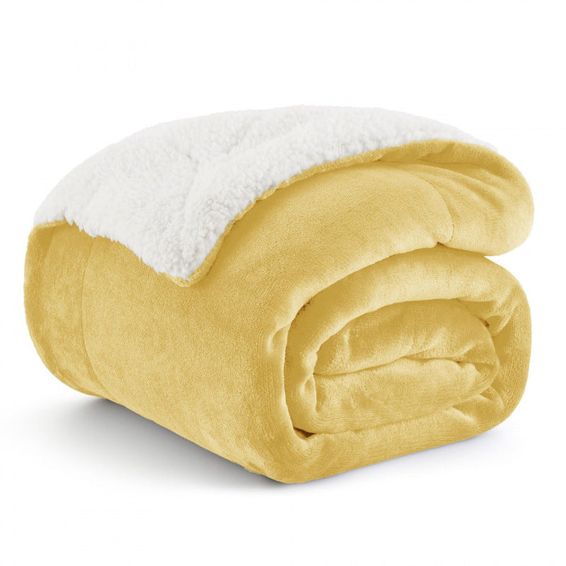 Double-Sided Warm Plush Flannel Blanket teemdrop