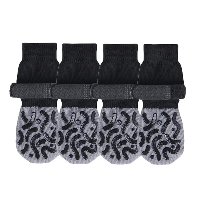 Non-Slip Dog Paw Protectors with Velcro Straps