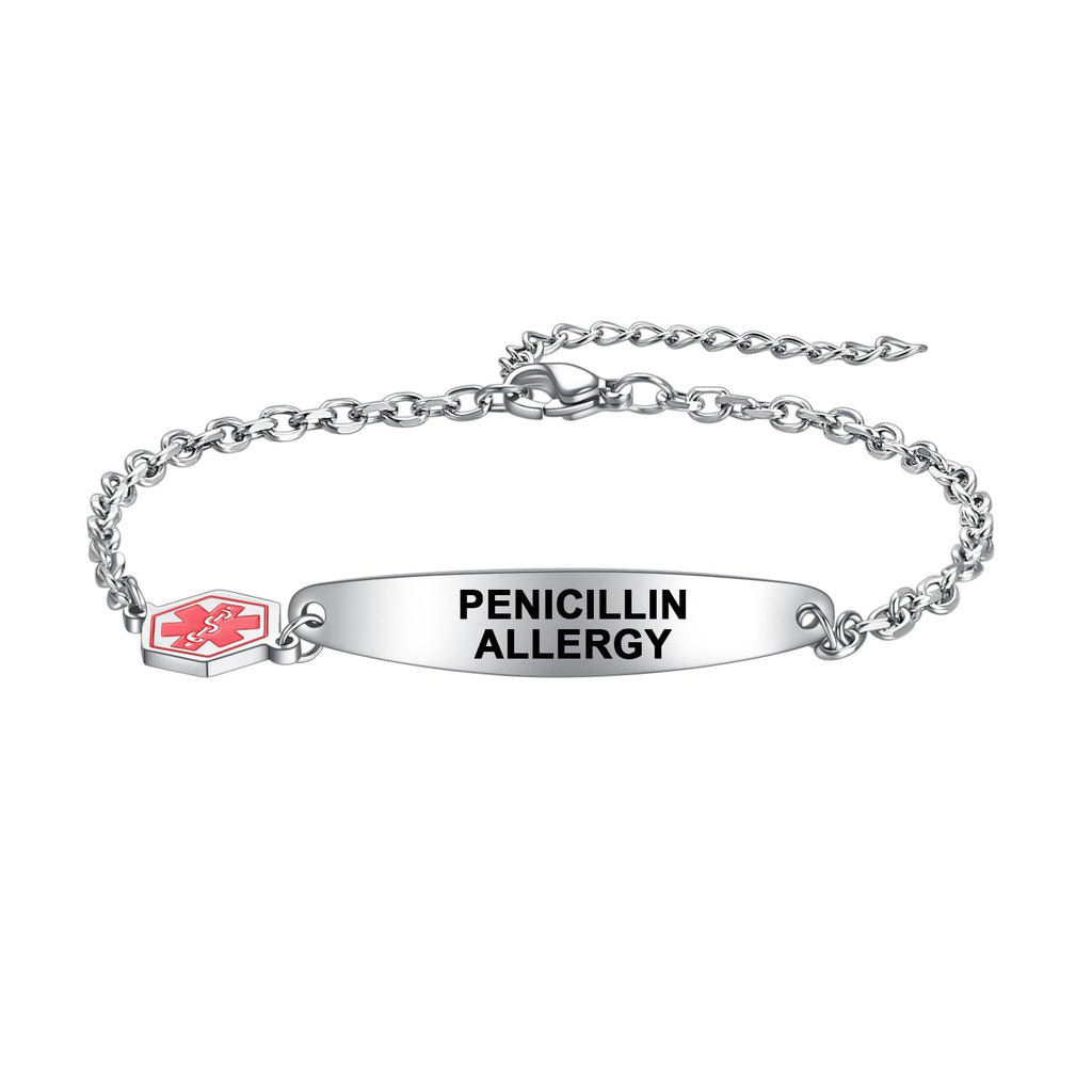 Stainless Steel Medical Identification Bracelet