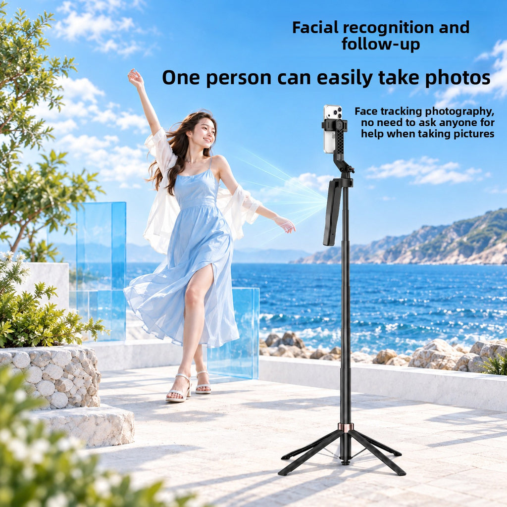 2026 New AI Gimbal 360� Auto Tracking Portable Selfie Stick teemdrop