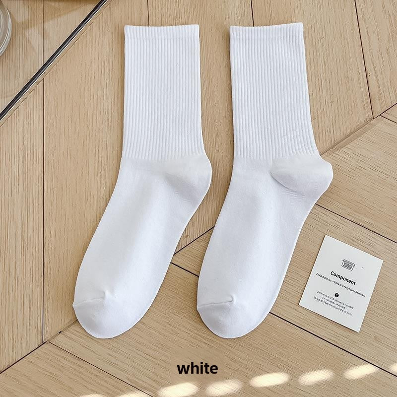 Unisex Combed Cotton Mid-Calf Socks teemdrop