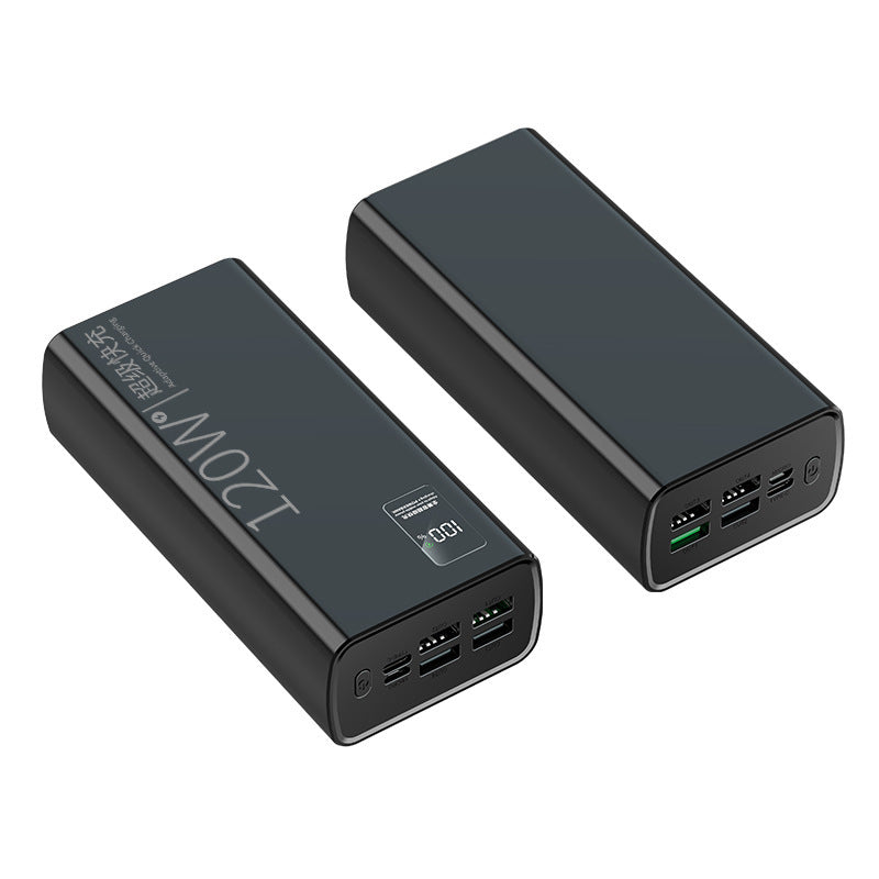 120W Super Fast Charging Power Bank 60000mAh with Digital Display