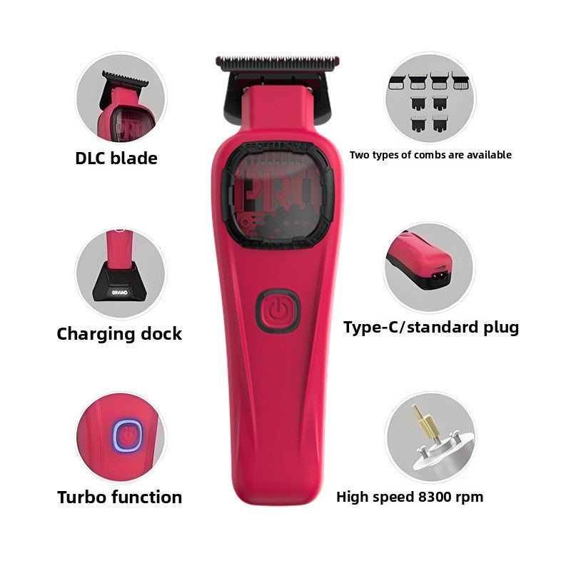 Professional Cordless Hair Clipper with Titanium Ceramic Blade teemdrop