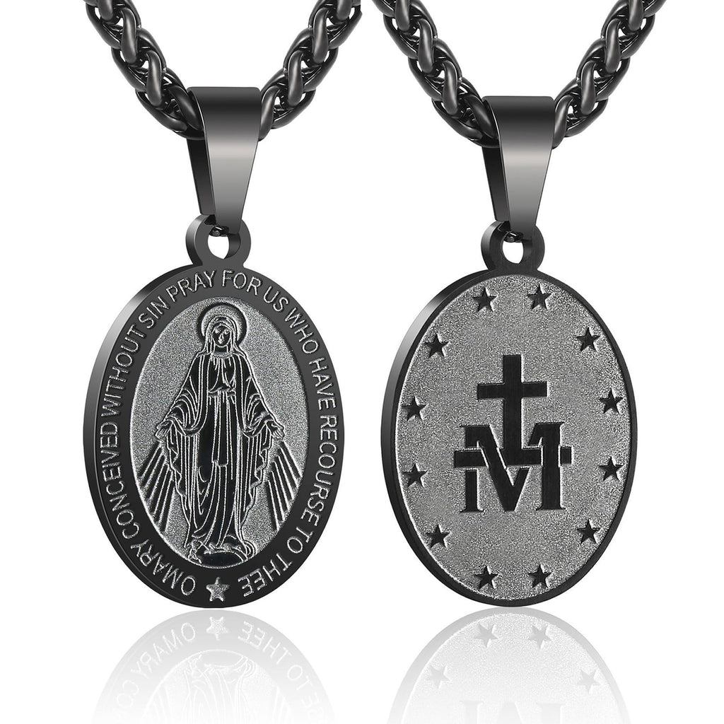 Retro oval double-sided pendant teemdrop