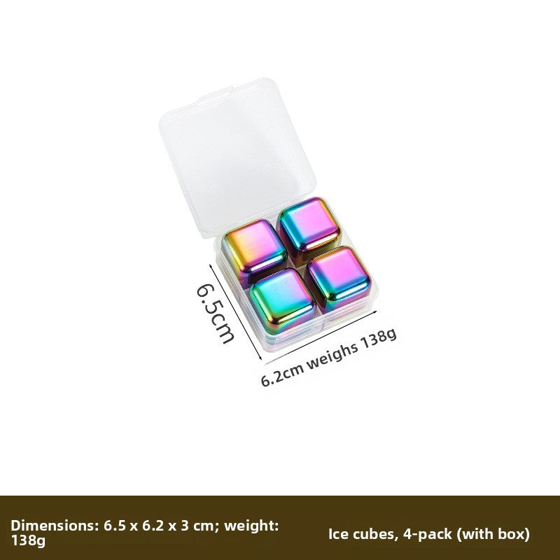 Reusable Stainless Steel Ice Cubes for Drinks