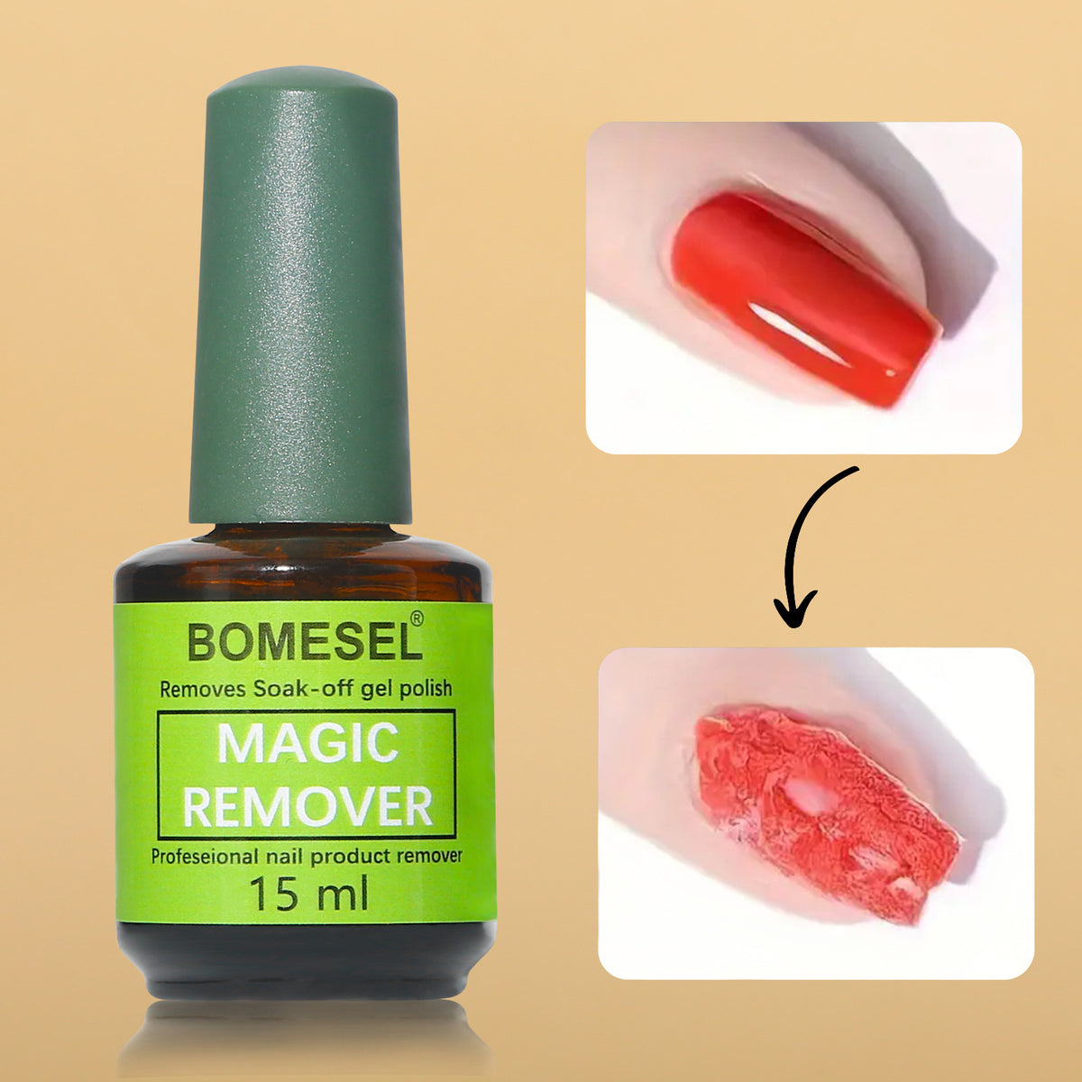 Glitter nail remover gel teemdrop