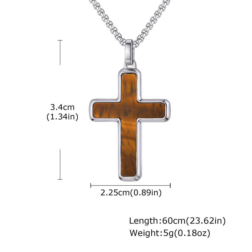 Men's necklace cross