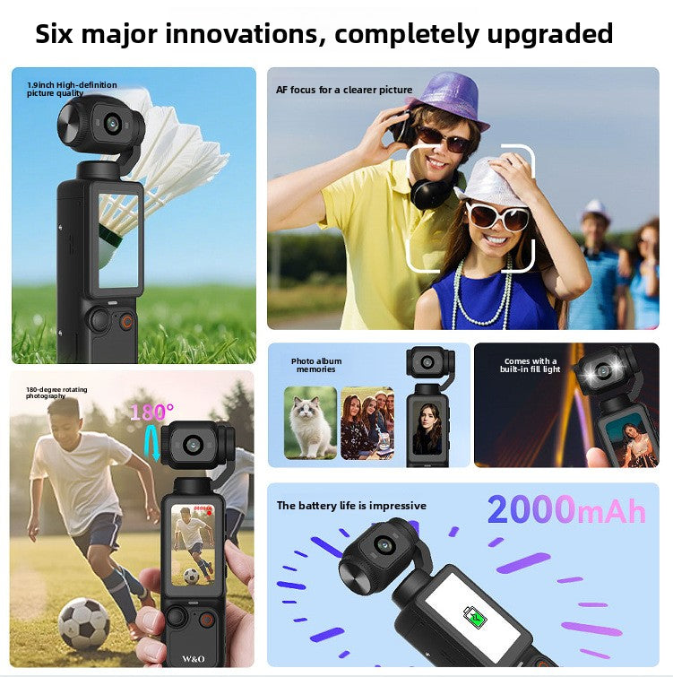 Q7 1080P Pocket Action Camera with 180� Rotation and Anti-shake