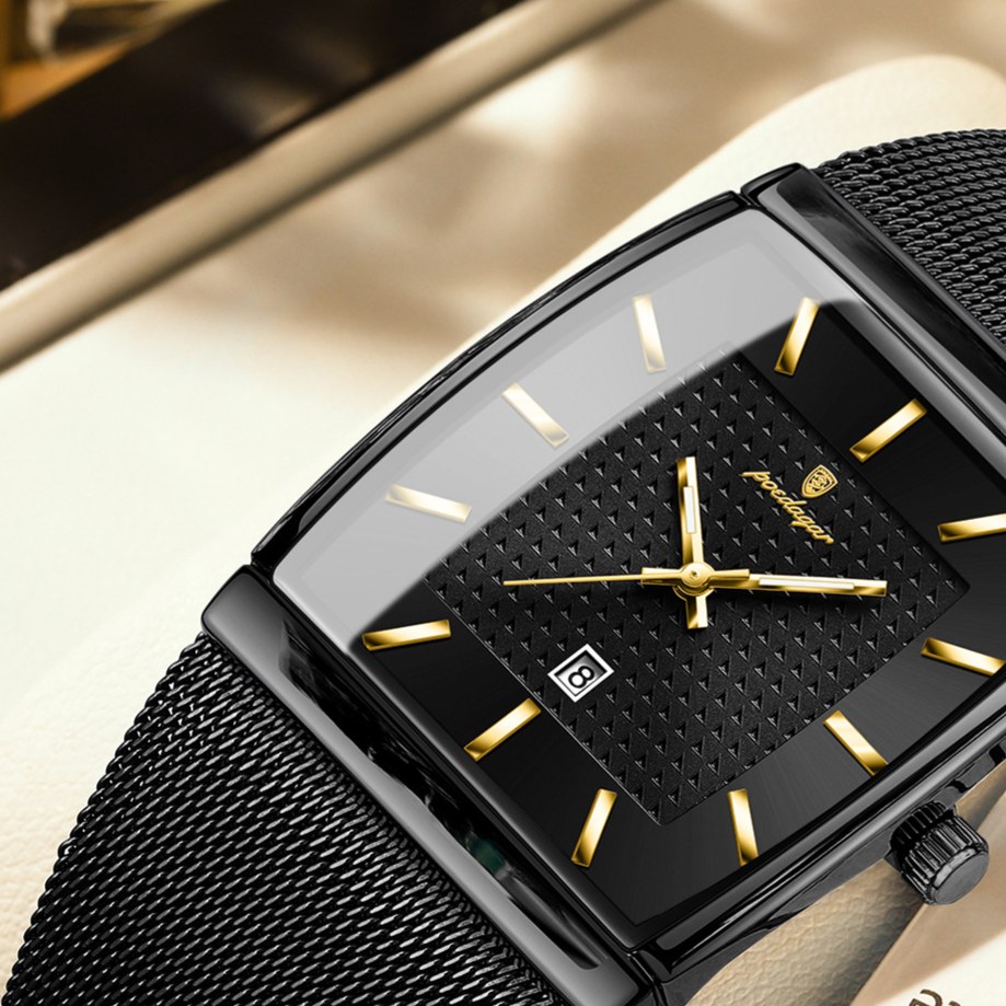 Ultra-Thin Men's Square Quartz Watch teemdrop