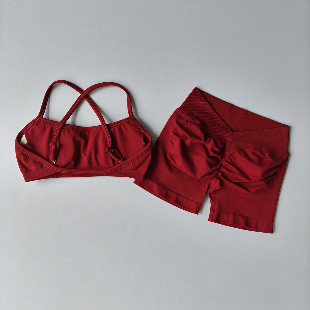 Women's Seamless Yoga Sports Suit teemdrop
