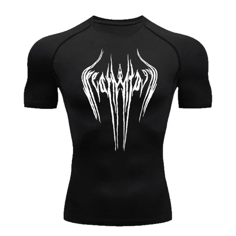 Mens Milk Silk Compression Fitness T-Shirt