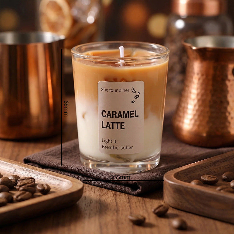 Creative Matcha Cup-Shaped Jelly Wax Scented Candle