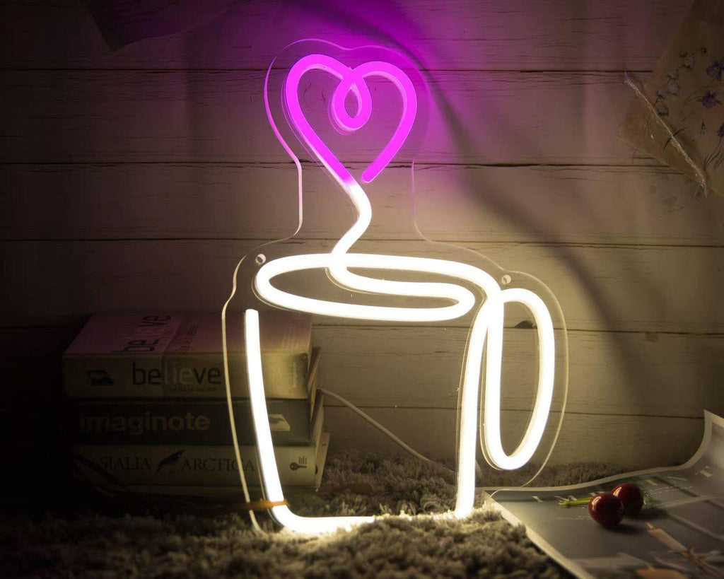USB Powered LED Neon Light Bar Cafe Bar Home Party Wall Hanging Decorative Lamp teemdrop