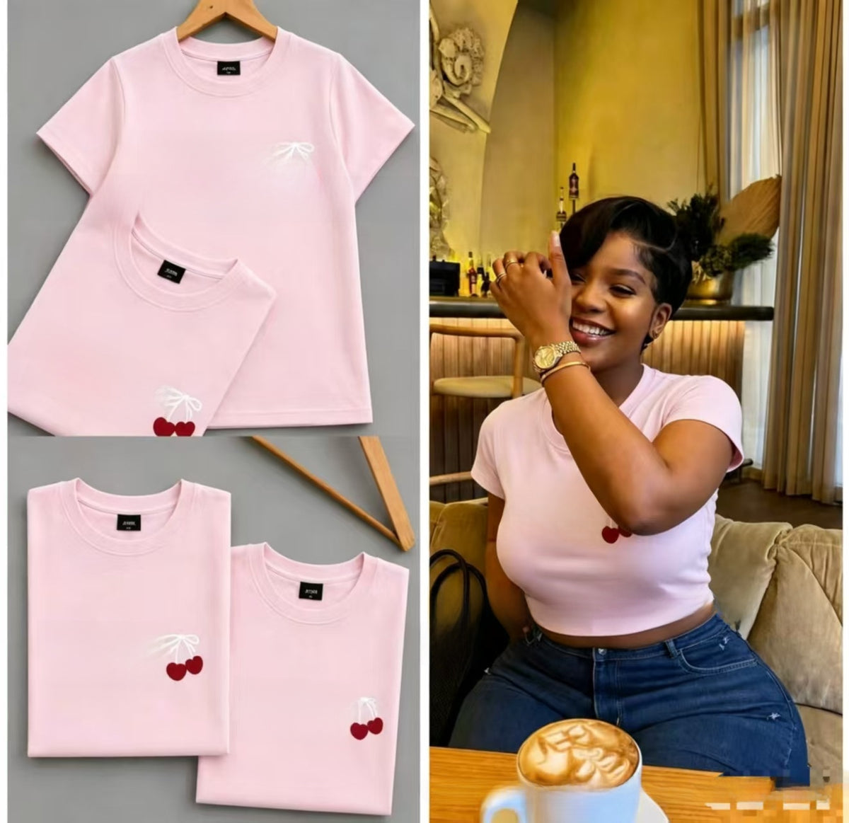 Cartoon-print top teemdrop