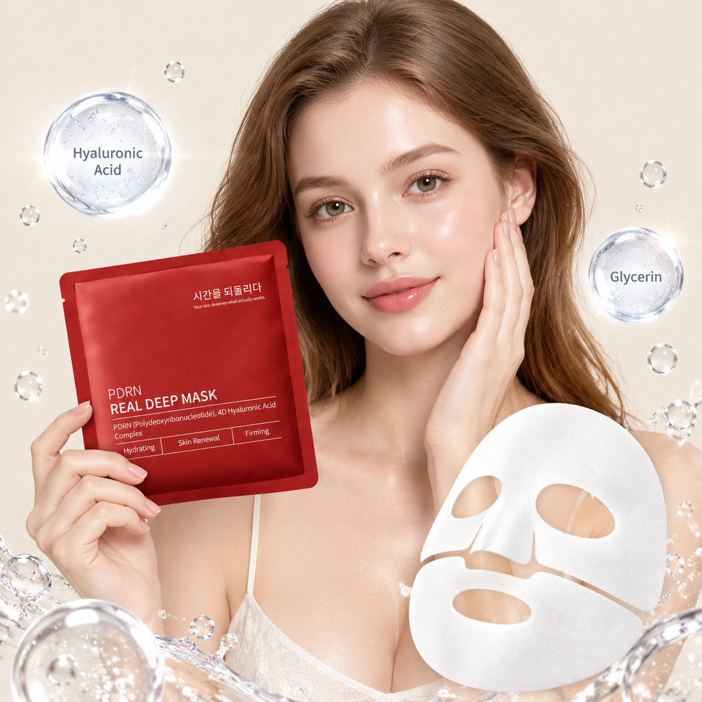 Hyaluronic Acid Moisturizing Brightening Facial Mask teemdrop