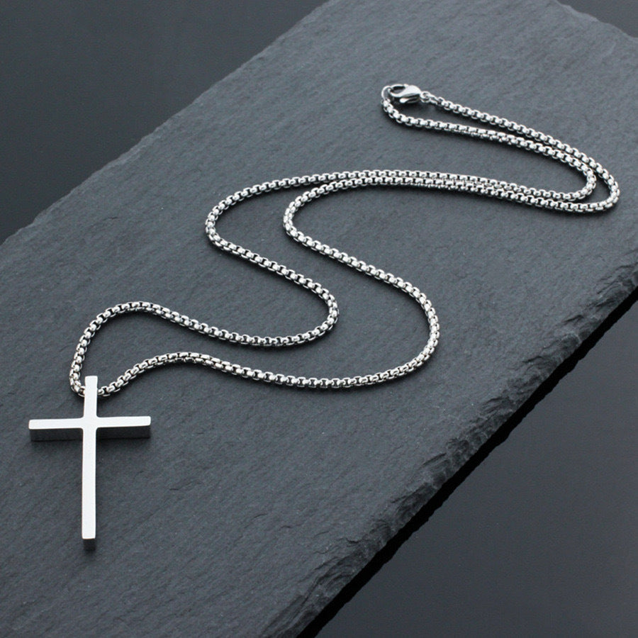 Simple Cross Alloy Necklace