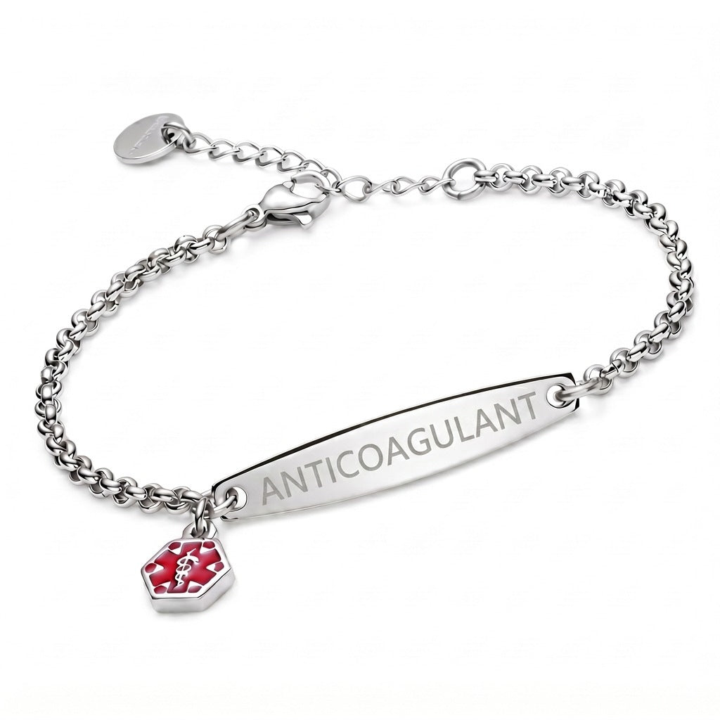 Stainless Steel Medical Identification Bracelet