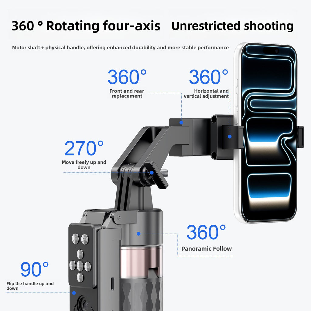 2026 New AI Gimbal 360� Auto Tracking Portable Selfie Stick teemdrop