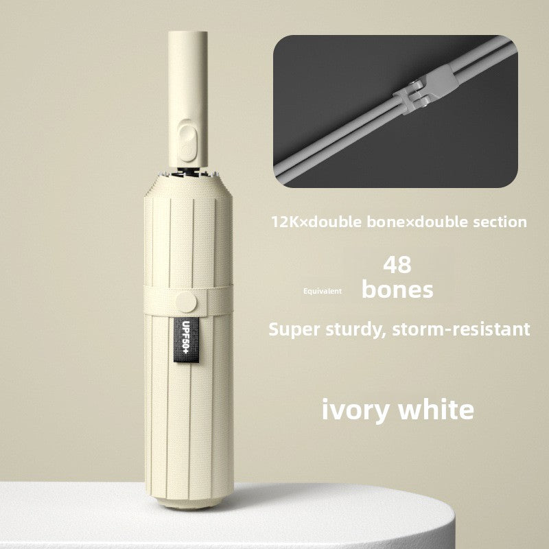 Automatic Folding Umbrella with Sun Rain Protection