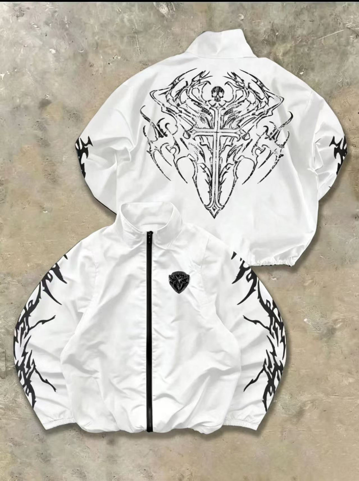 Gothic 3D Printed Hooded Sweatshirt