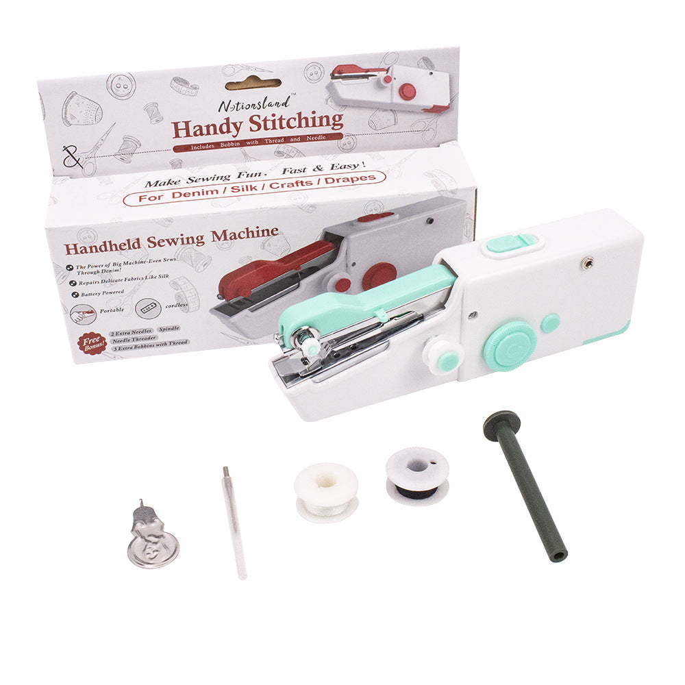 D&D Handheld Electric Household Sewing Machine USB Plug-In Sewing Machine Small Portable Mini Sewing Machine teemdrop