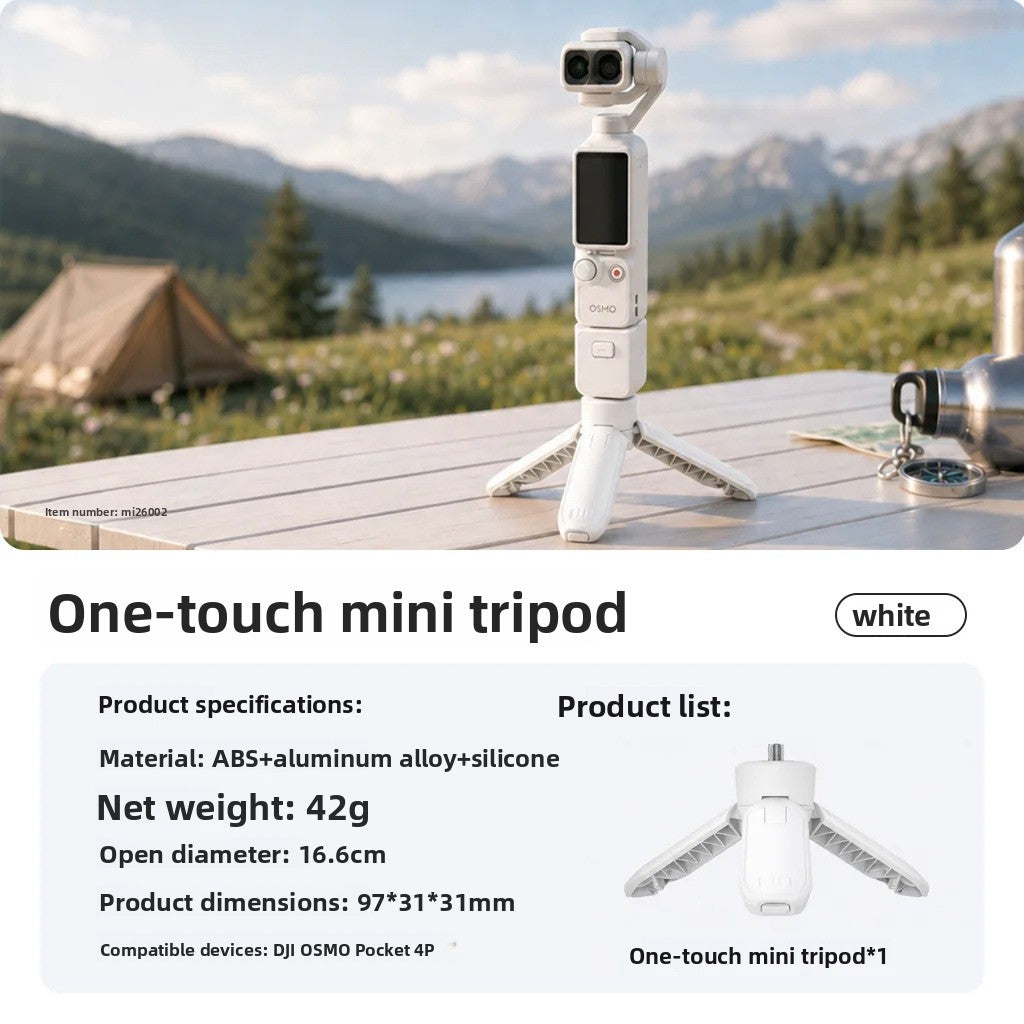 Mini One-Touch Open Tripod Stand for DJI Action Camera Pocket 4 Pro 3 teemdrop