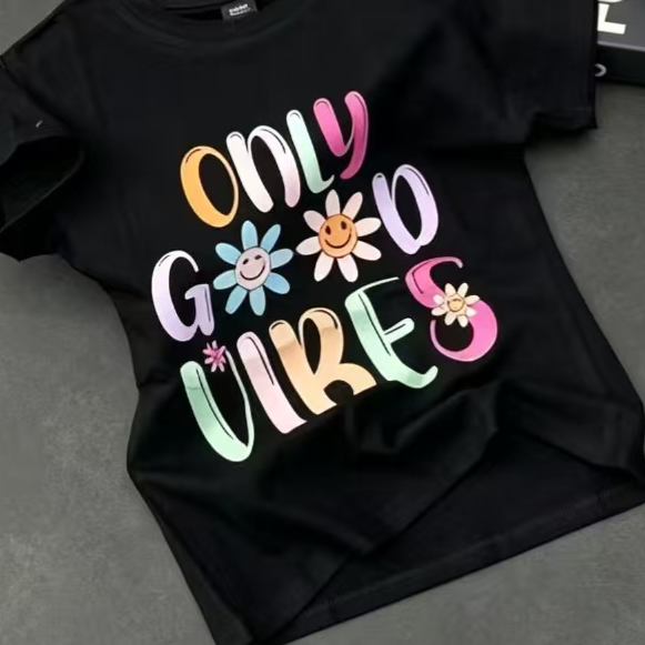Cartoon-print top teemdrop