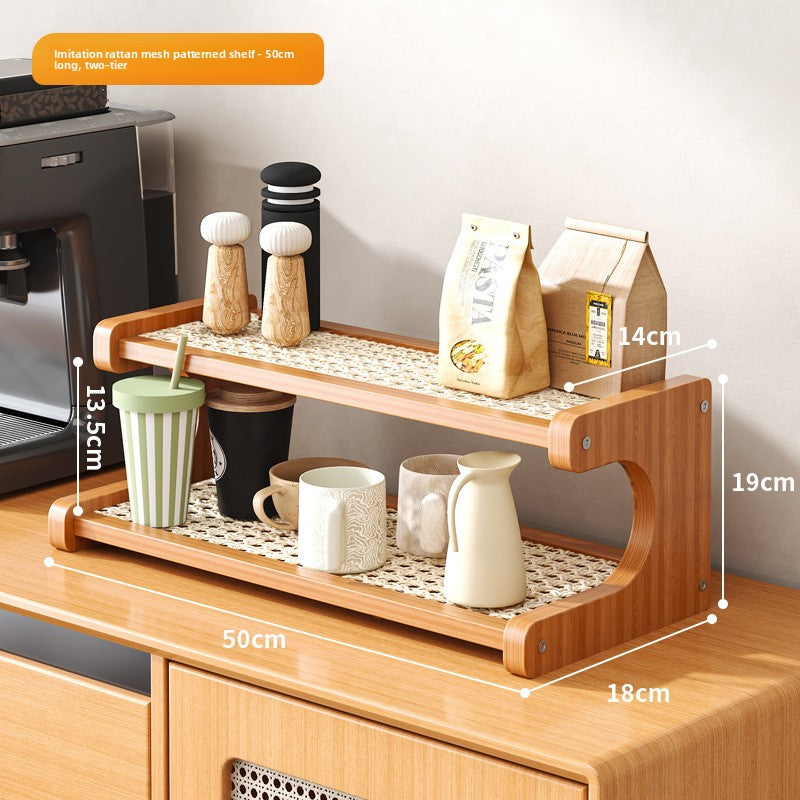 Multi Layer Desktop Organizer with Cup Holder