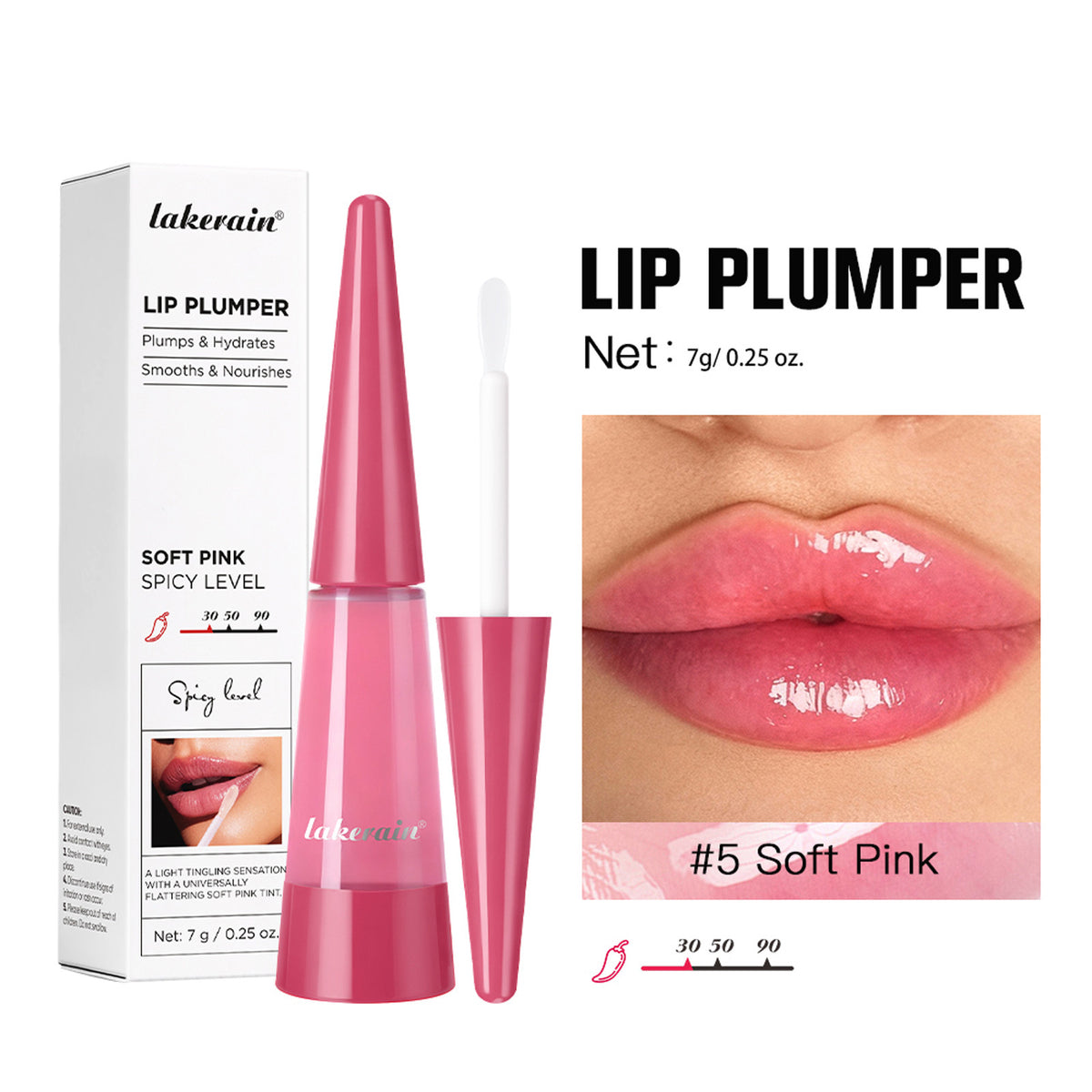 Lakerain Unicorn Tinted Lip Plumping Gloss Moisturizing Lip Oil
