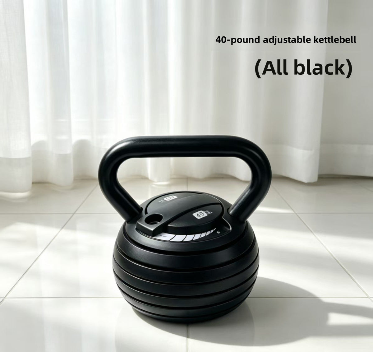 Solid hand-held kettlebell